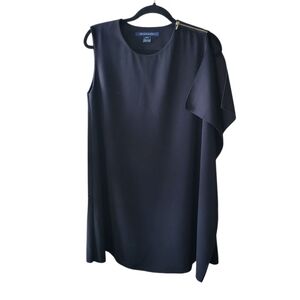 French Connection Black One Side Sleeveless Dress Size 6